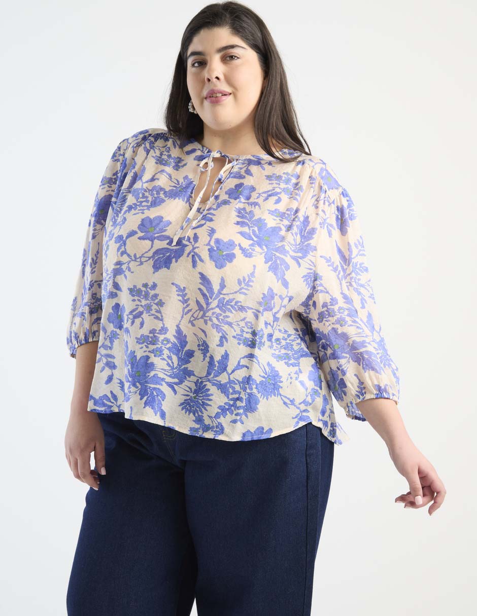 Blusa manga 3/4 para mujer Blusa manga 3/4 para mujer