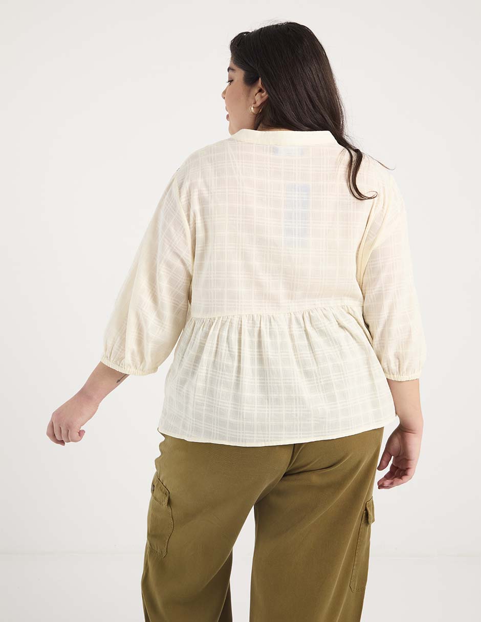 Blusa manga 3/4 para mujer 2