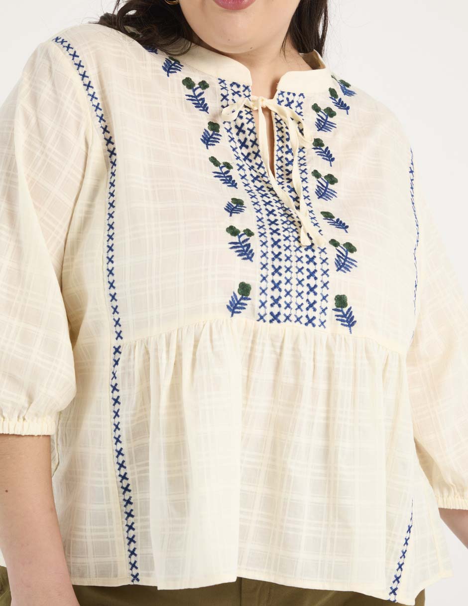 Blusa manga 3/4 para mujer 4