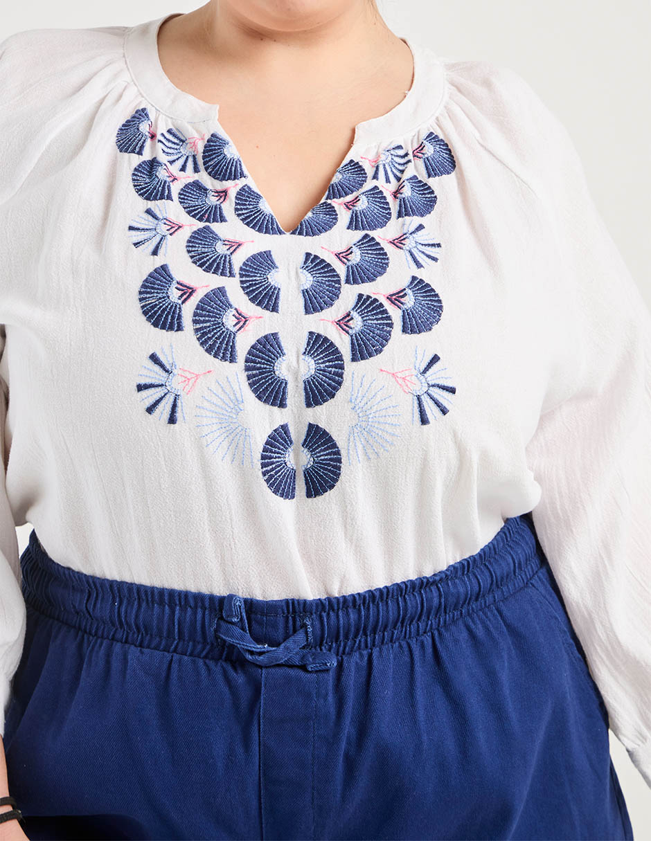 Blusa Weekend Plus manga 3/4 para mujer 4