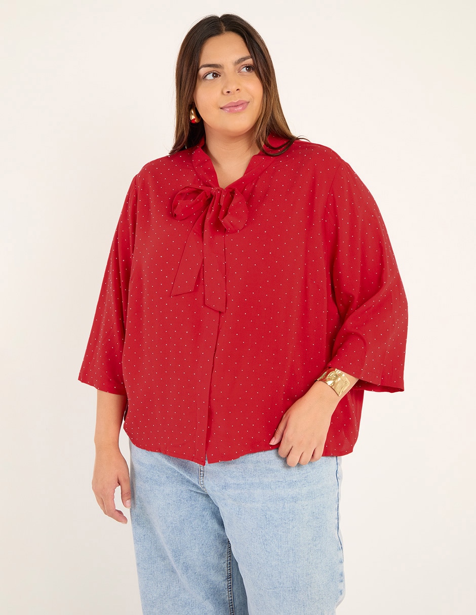 Blusa manga 3/4 para mujer Blusa manga 3/4 para mujer