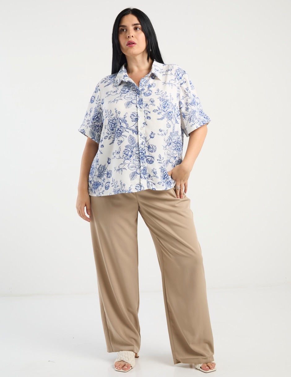 Blusa manga al codo para mujer 3