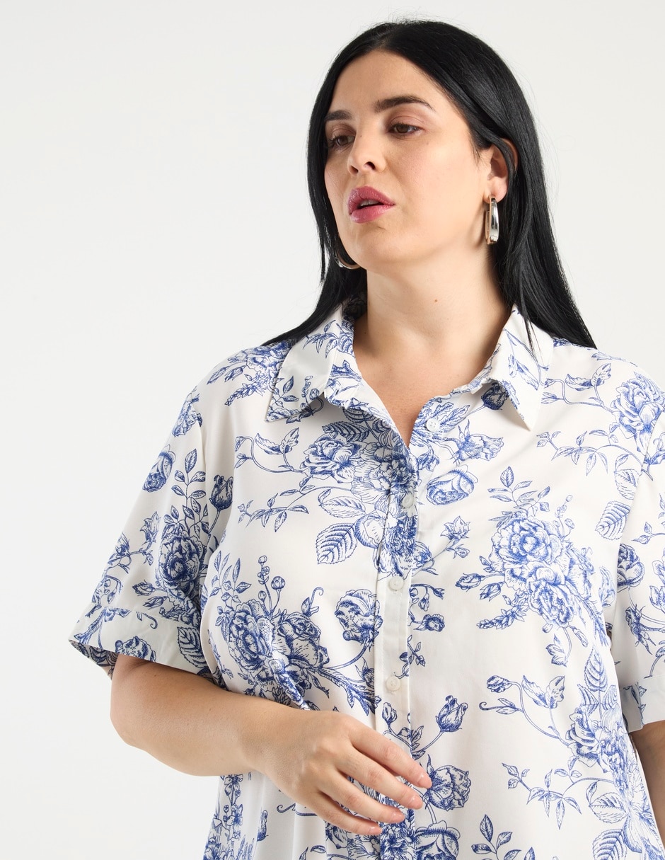 Blusa manga al codo para mujer 4