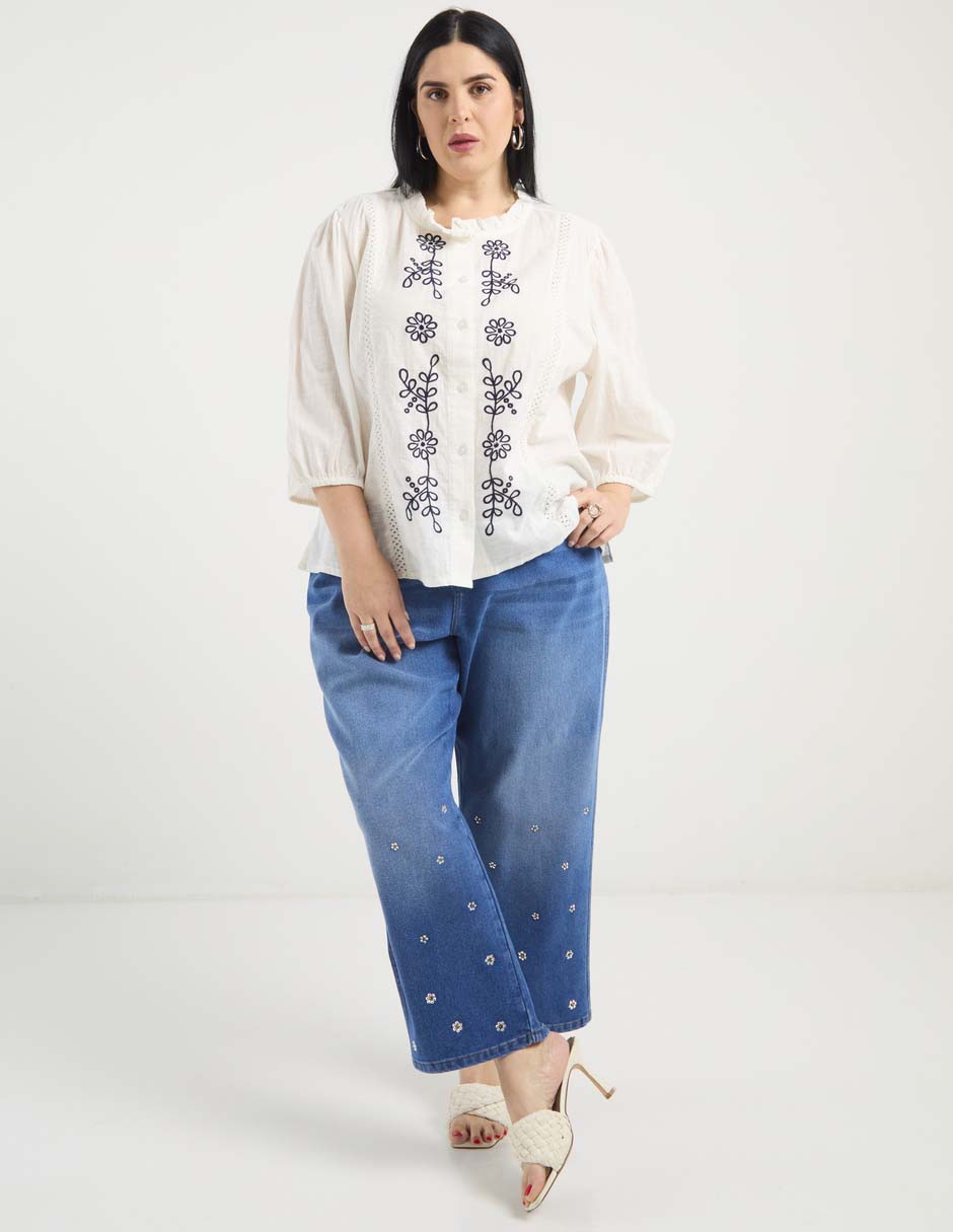 Blusa manga 3/4 para mujer 3