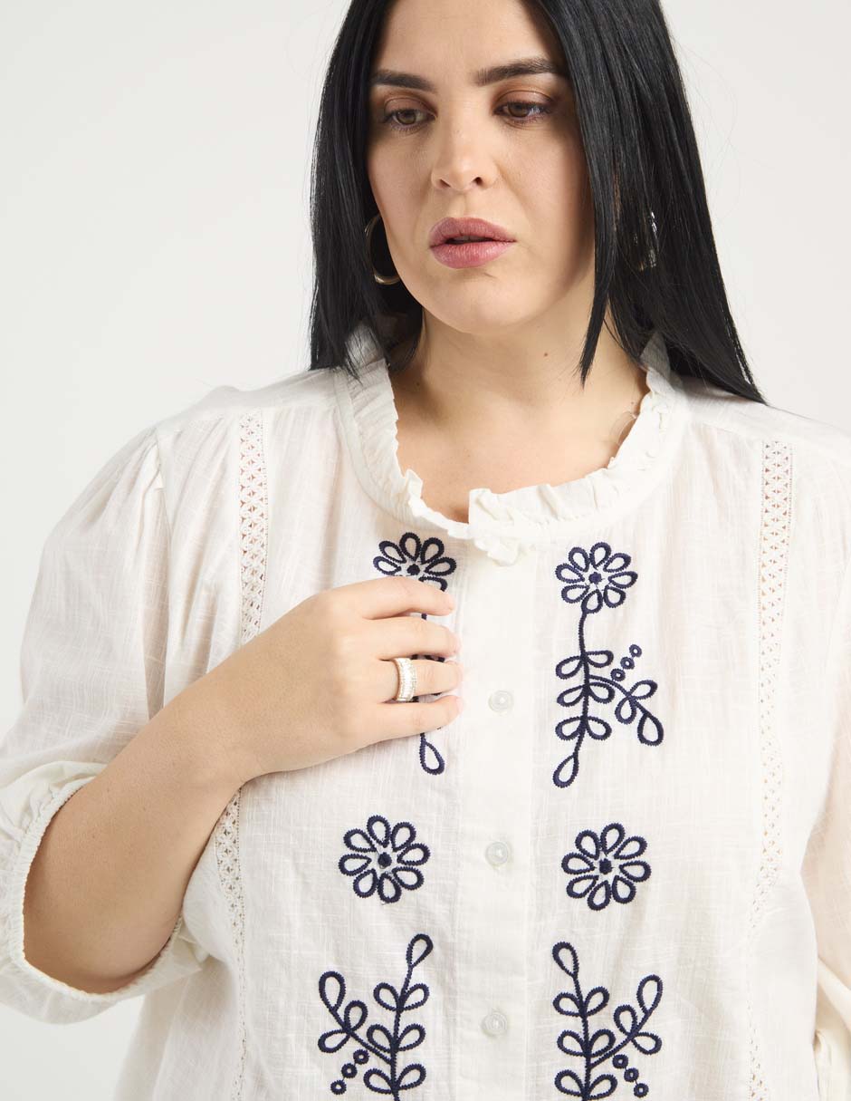Blusa manga 3/4 para mujer 4