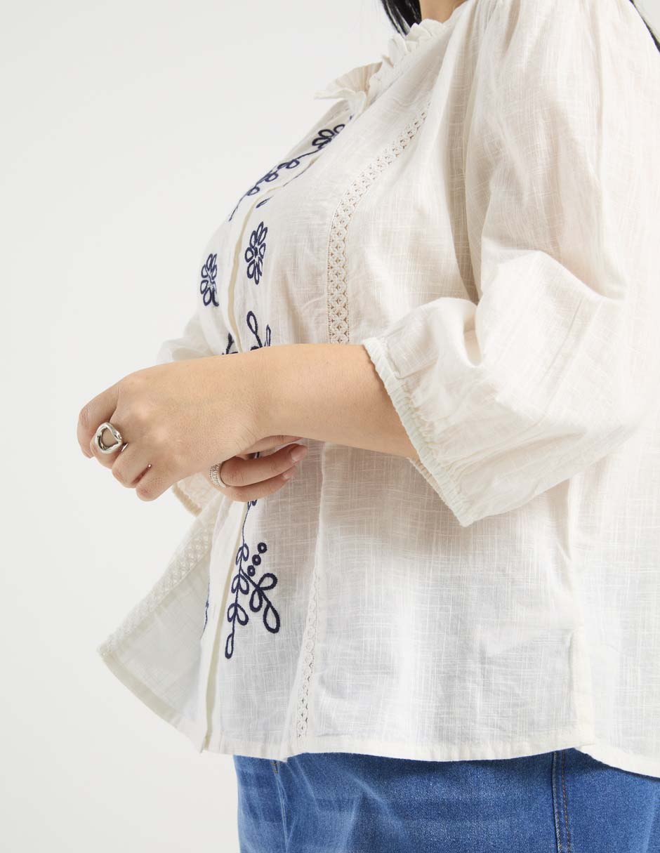 Blusa manga 3/4 para mujer 5