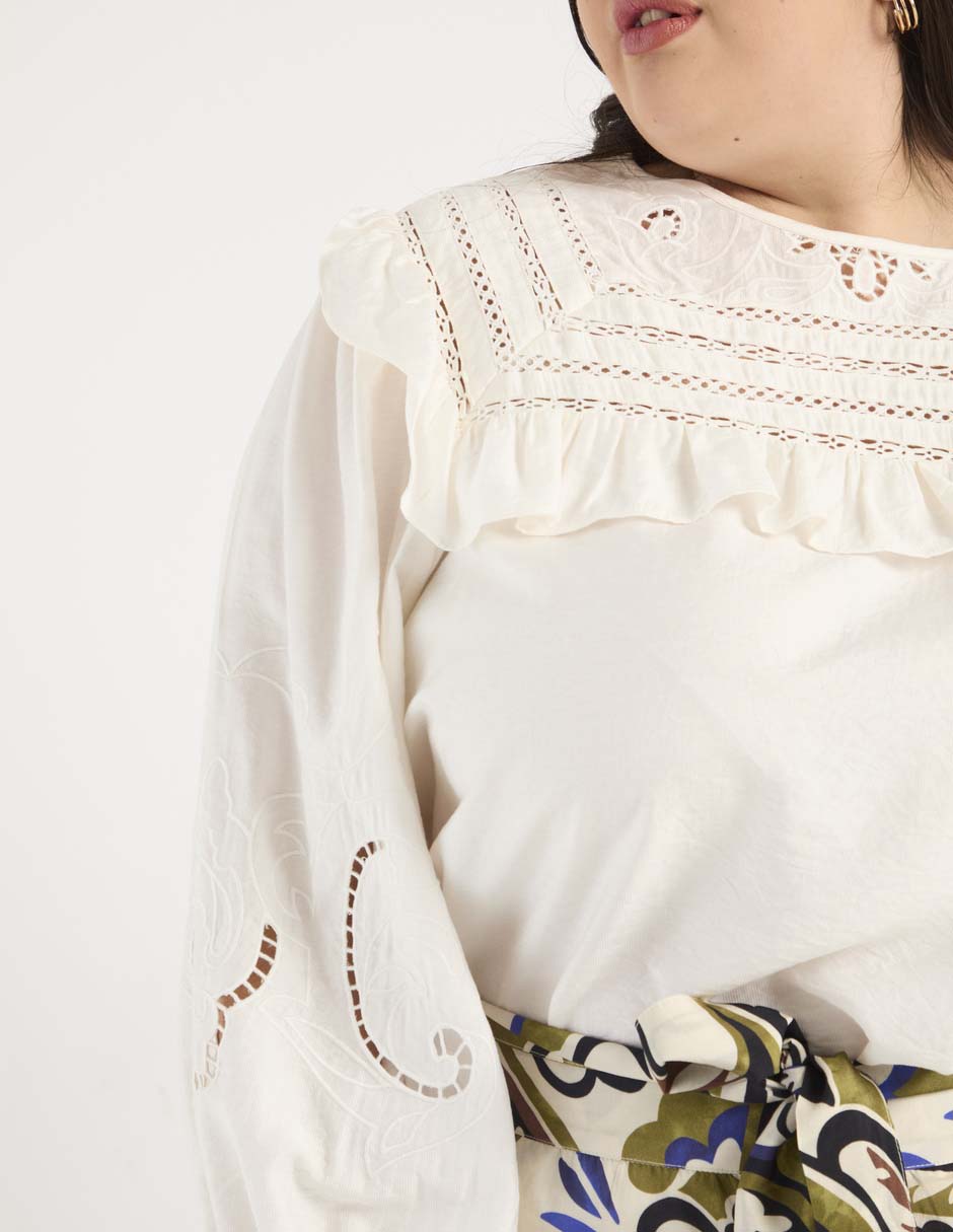 Blusa manga larga para mujer 4