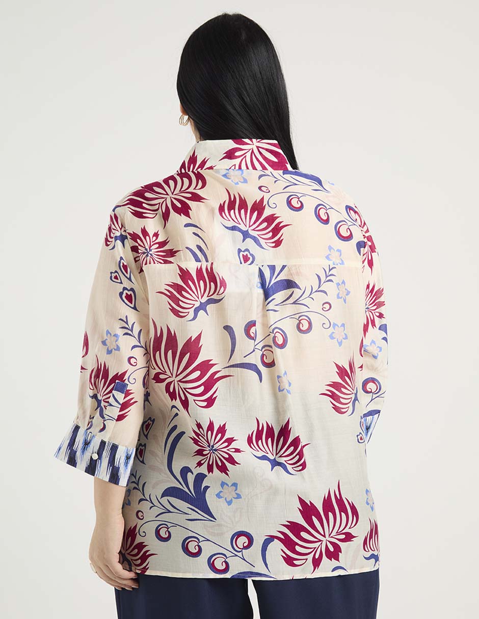 Blusa manga 3/4 para mujer 6