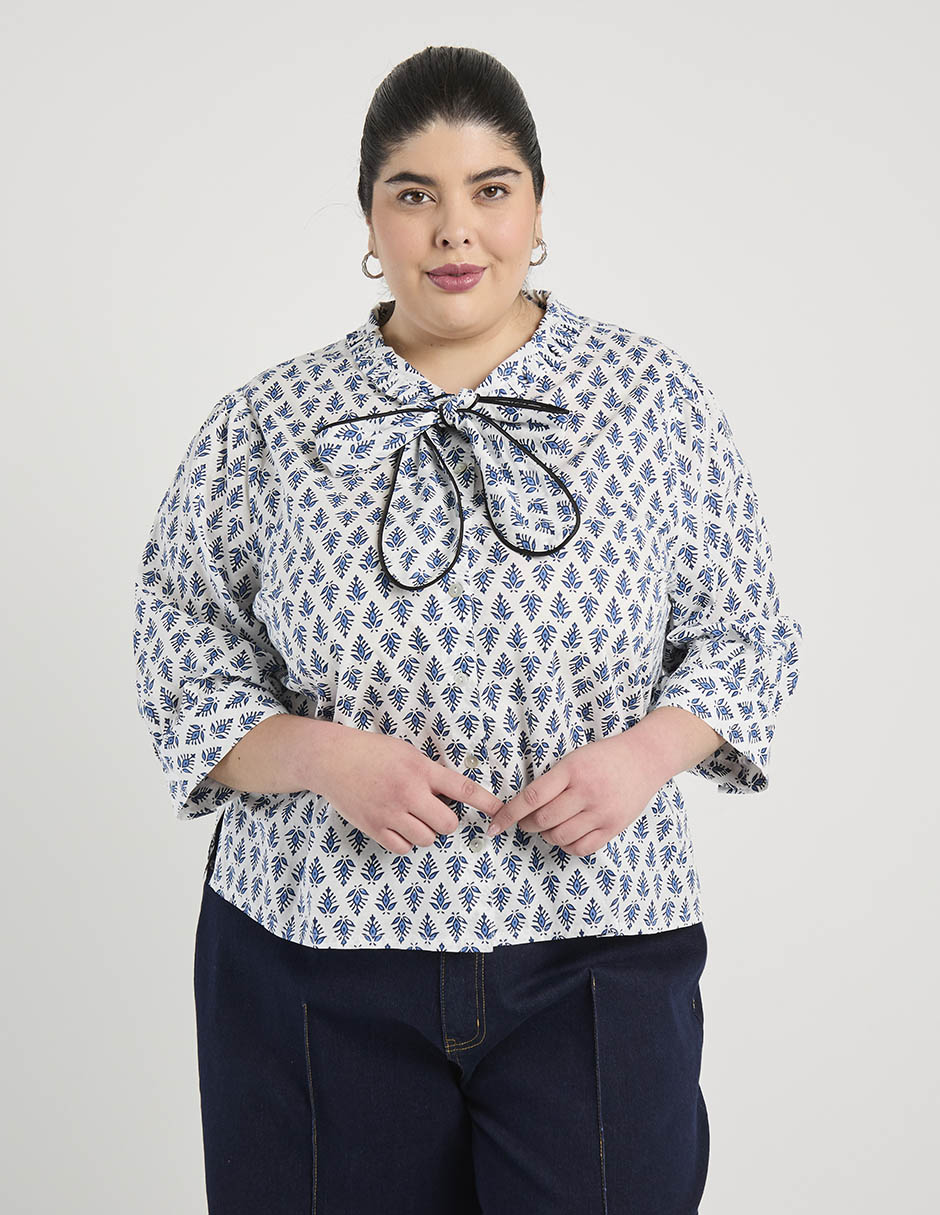 Blusa manga 3/4 para mujer Blusa manga 3/4 para mujer