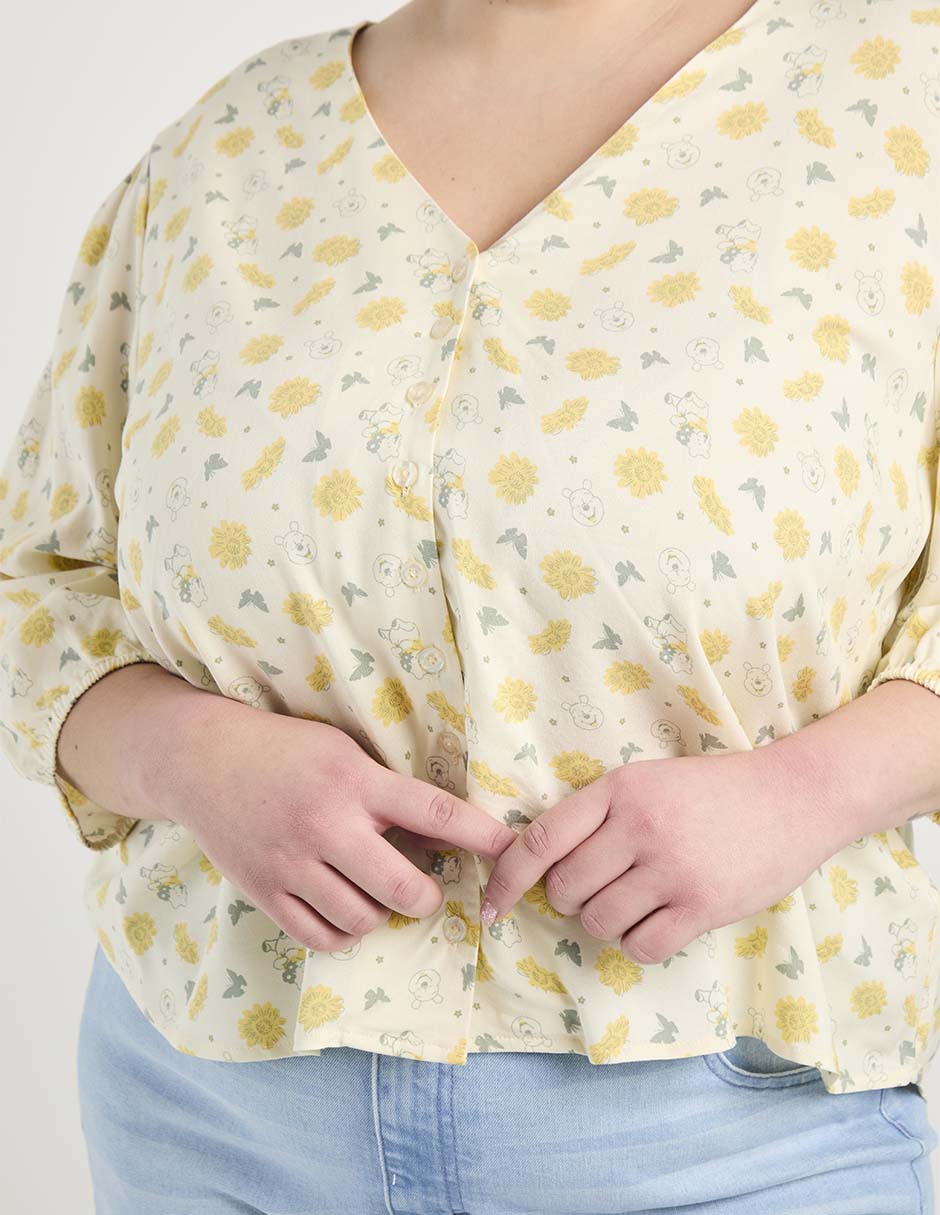 Blusa Disney Dtr manga 3/4 para mujer 5