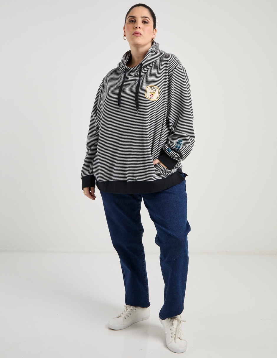 Sudadera con capucha y bolsa para mujer 3