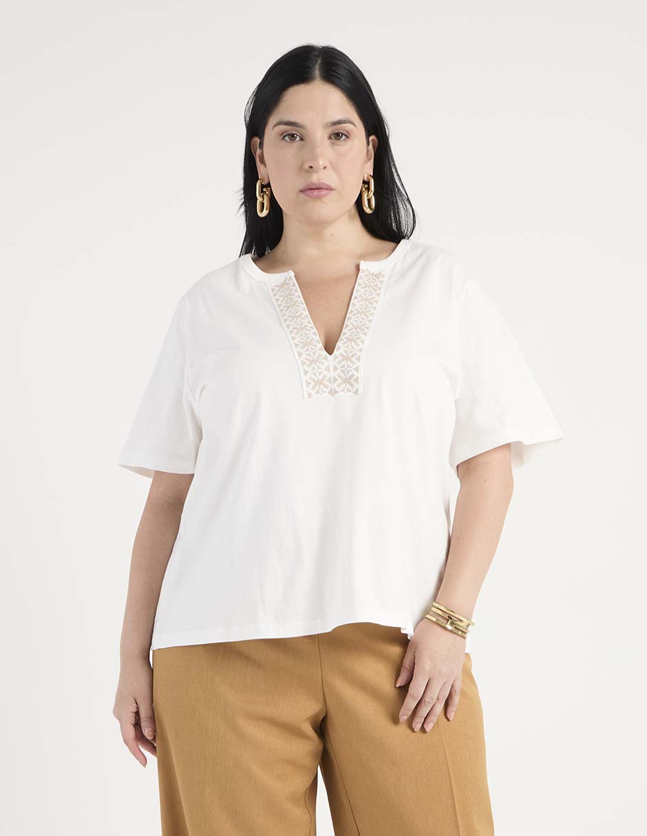 Blusa manga al codo para mujer Blusa manga al codo para mujer