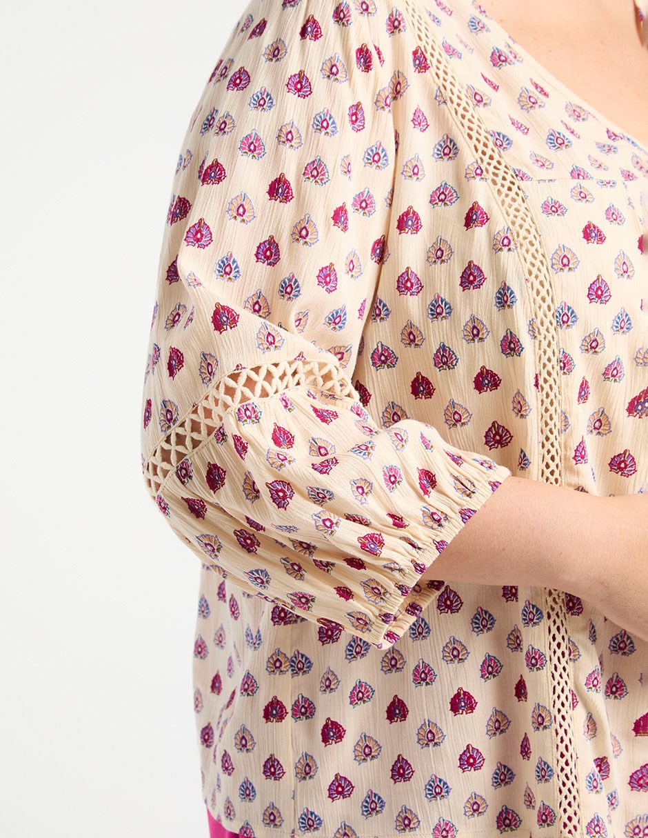 Blusa manga larga para mujer 5