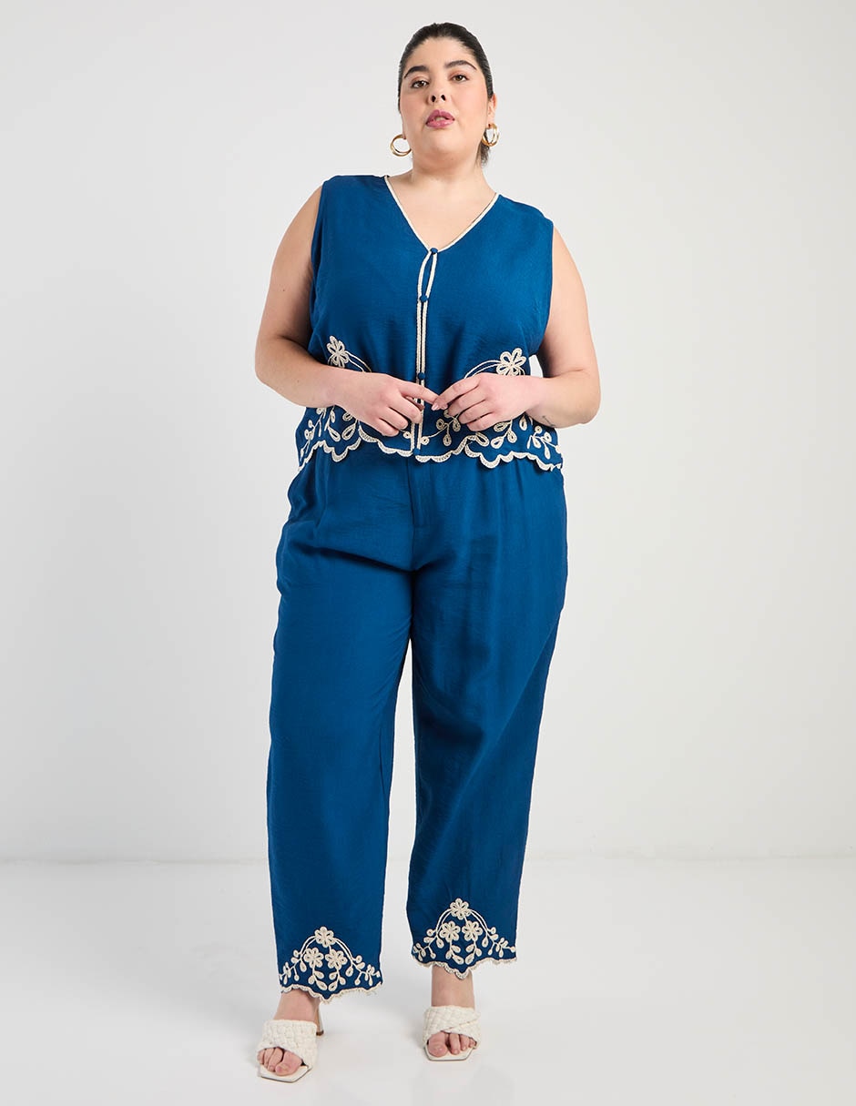 Pantalón relaxed amplio para mujer 2