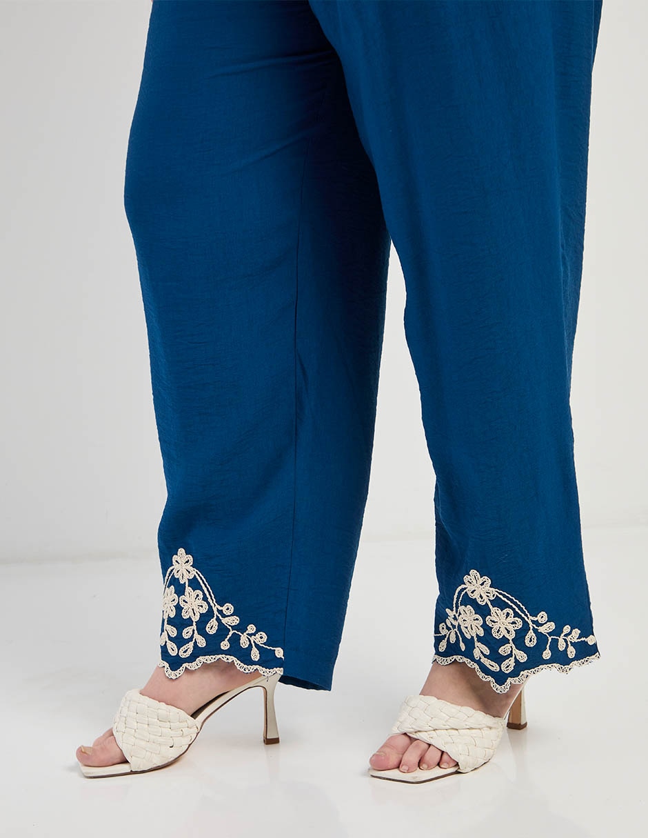 Pantalón relaxed amplio para mujer 5