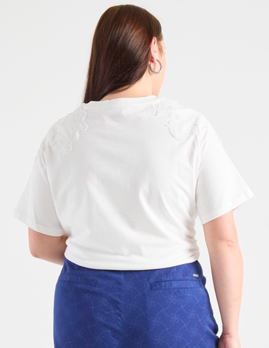Playera manga corta cuello redondo para mujer 2