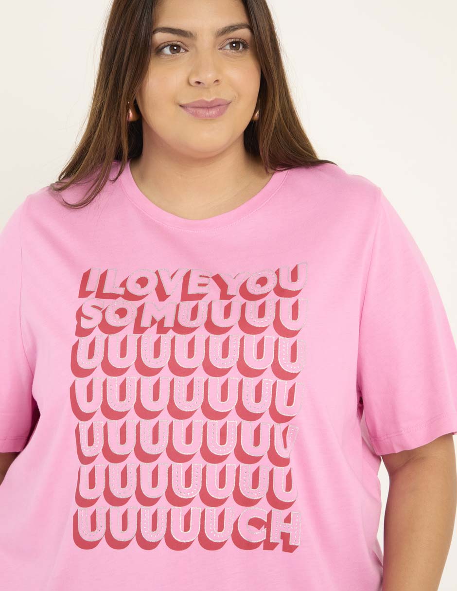 Playera manga corta cuello redondo para mujer 4