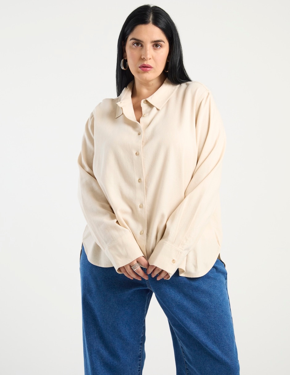 Blusa manga larga para mujer