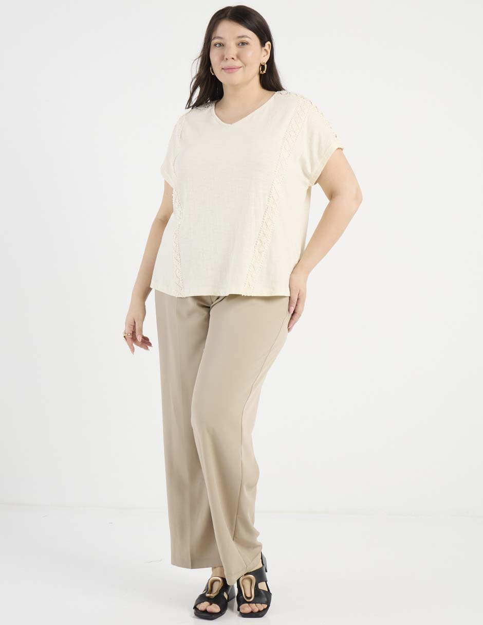 Blusa manga corta para mujer 3
