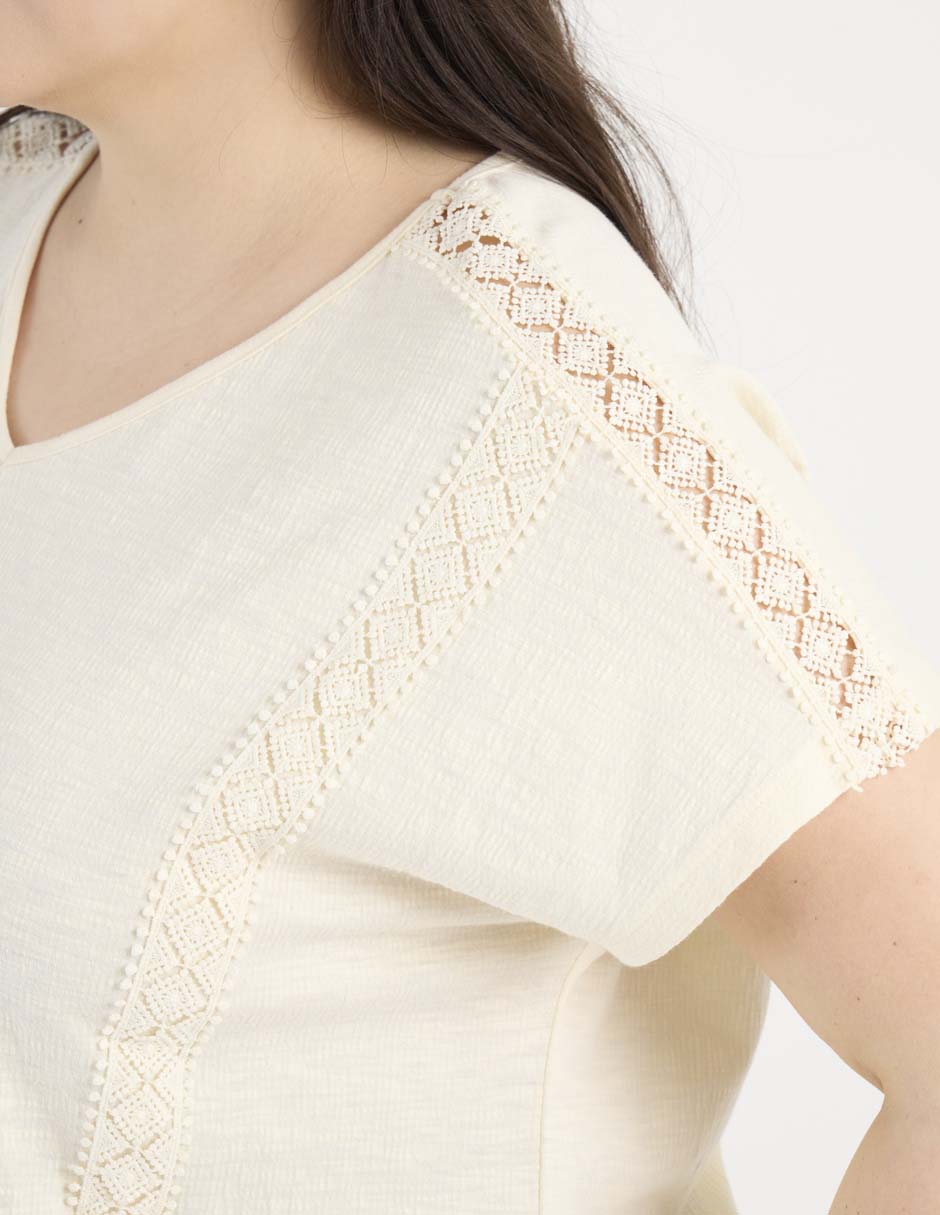 Blusa manga corta para mujer 5