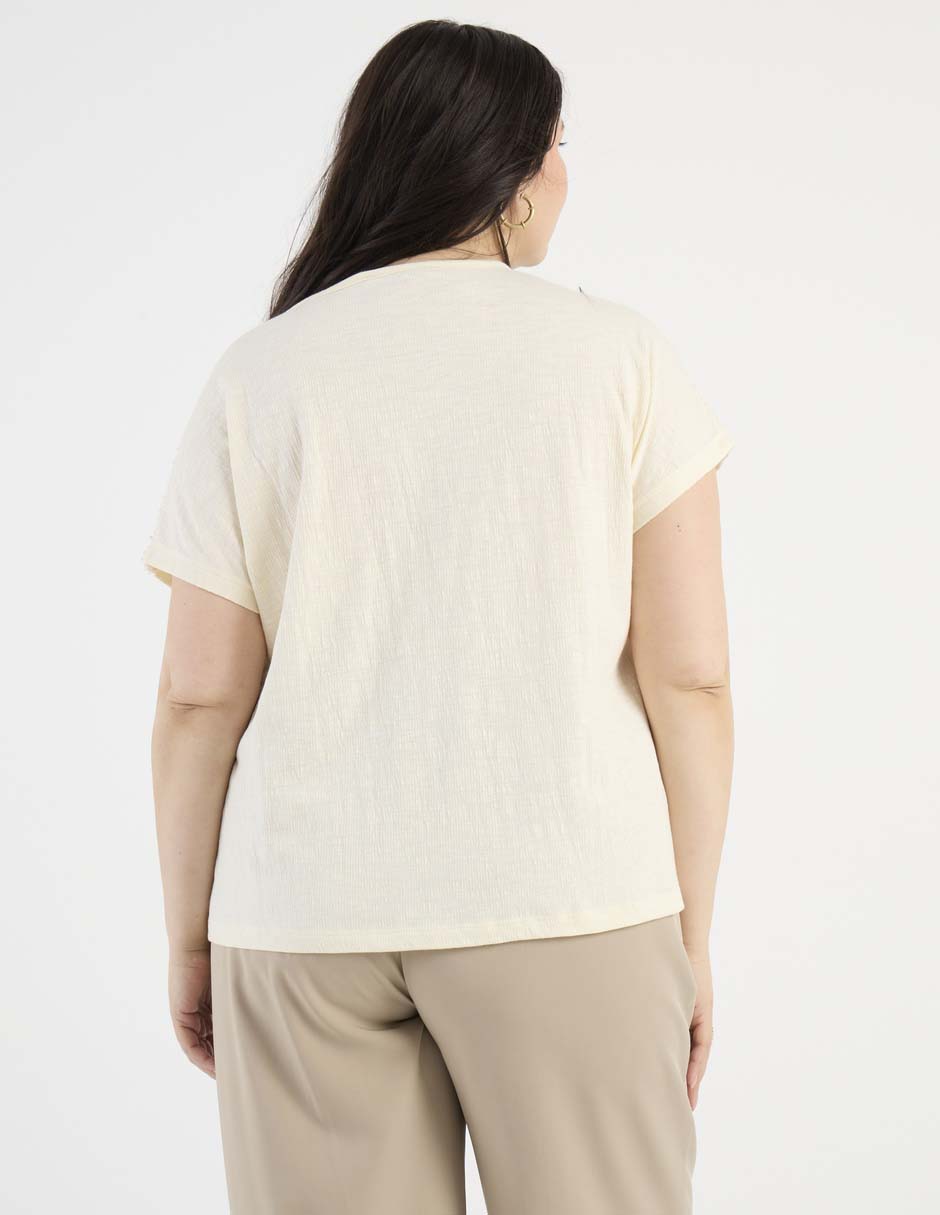 Blusa manga corta para mujer 6