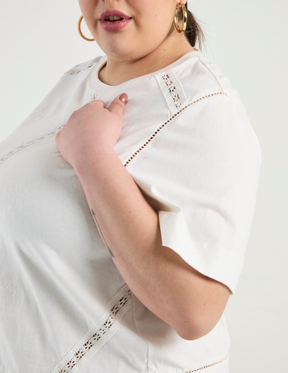 Blusa Weekend Plus manga corta para mujer 4