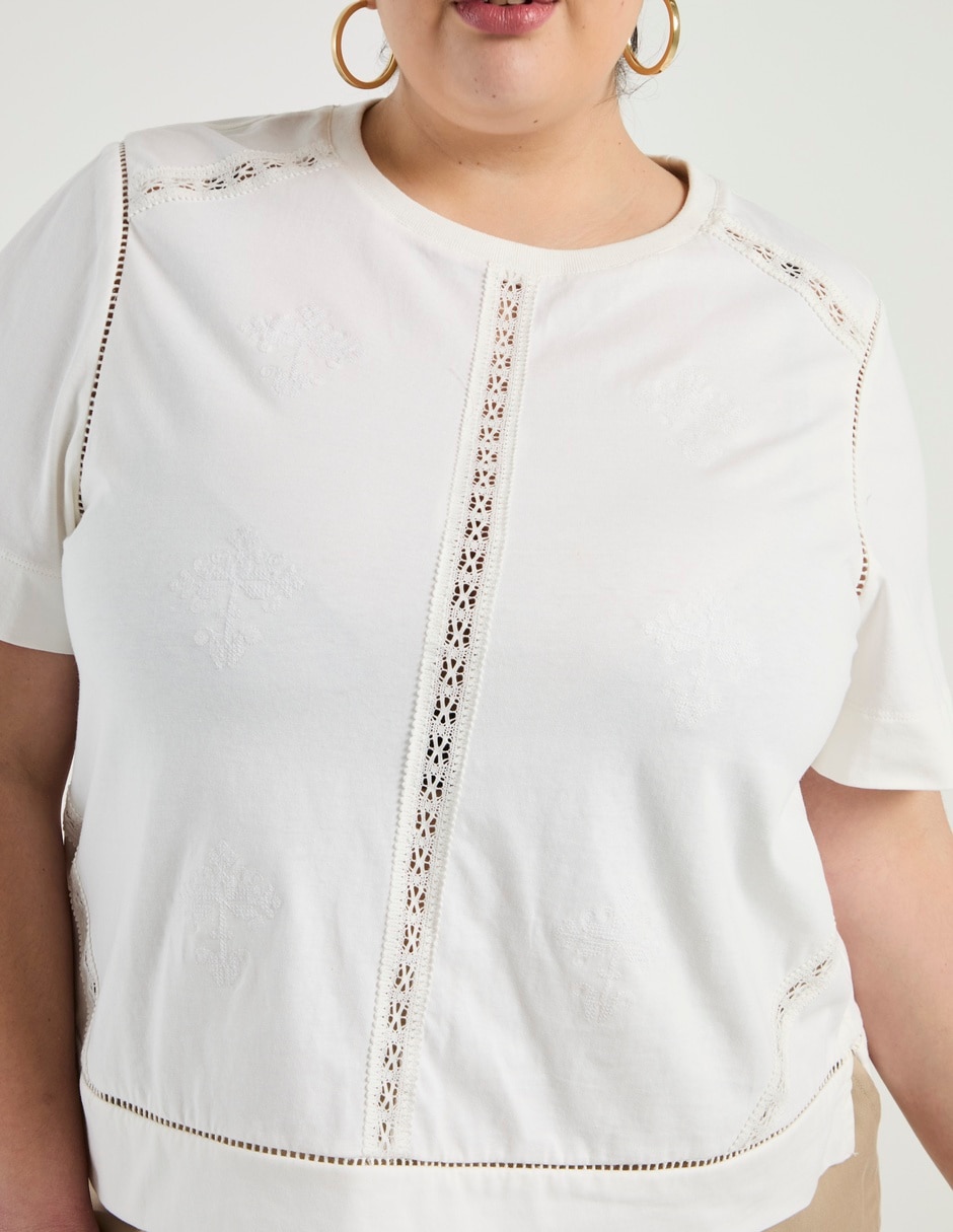 Blusa Weekend Plus manga corta para mujer 5