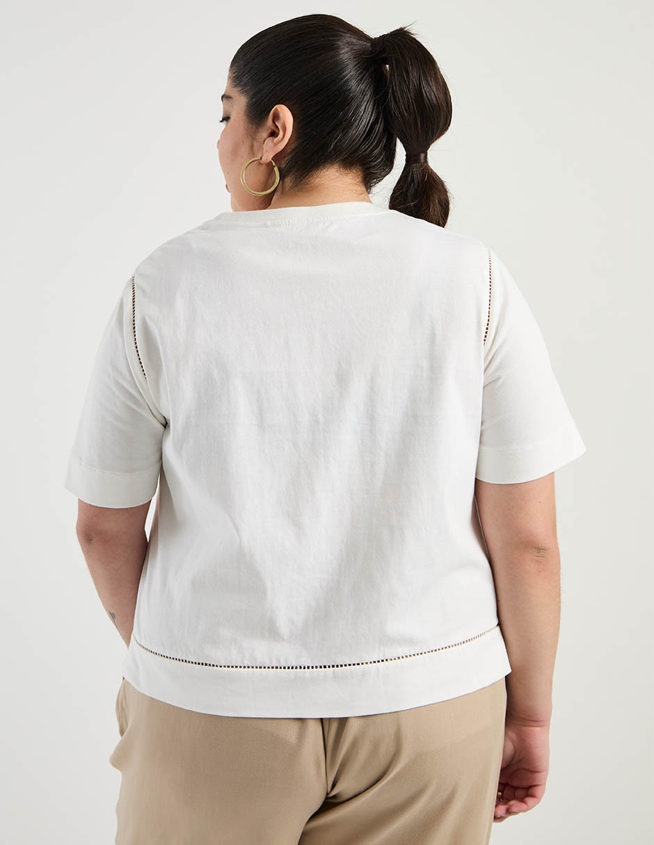 Blusa Weekend Plus manga corta para mujer 6