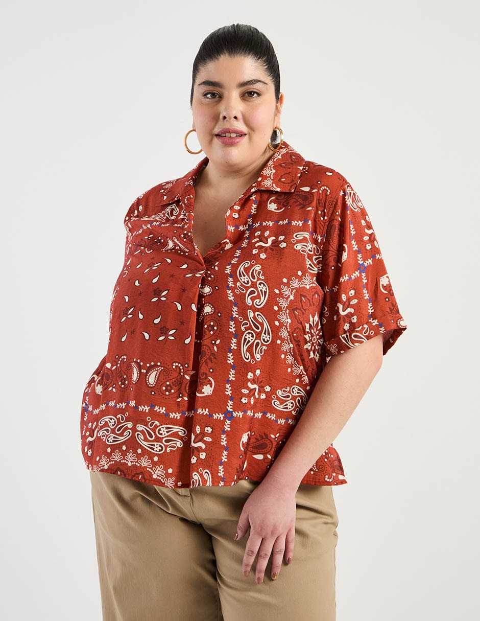 Blusa manga corta para mujer 2
