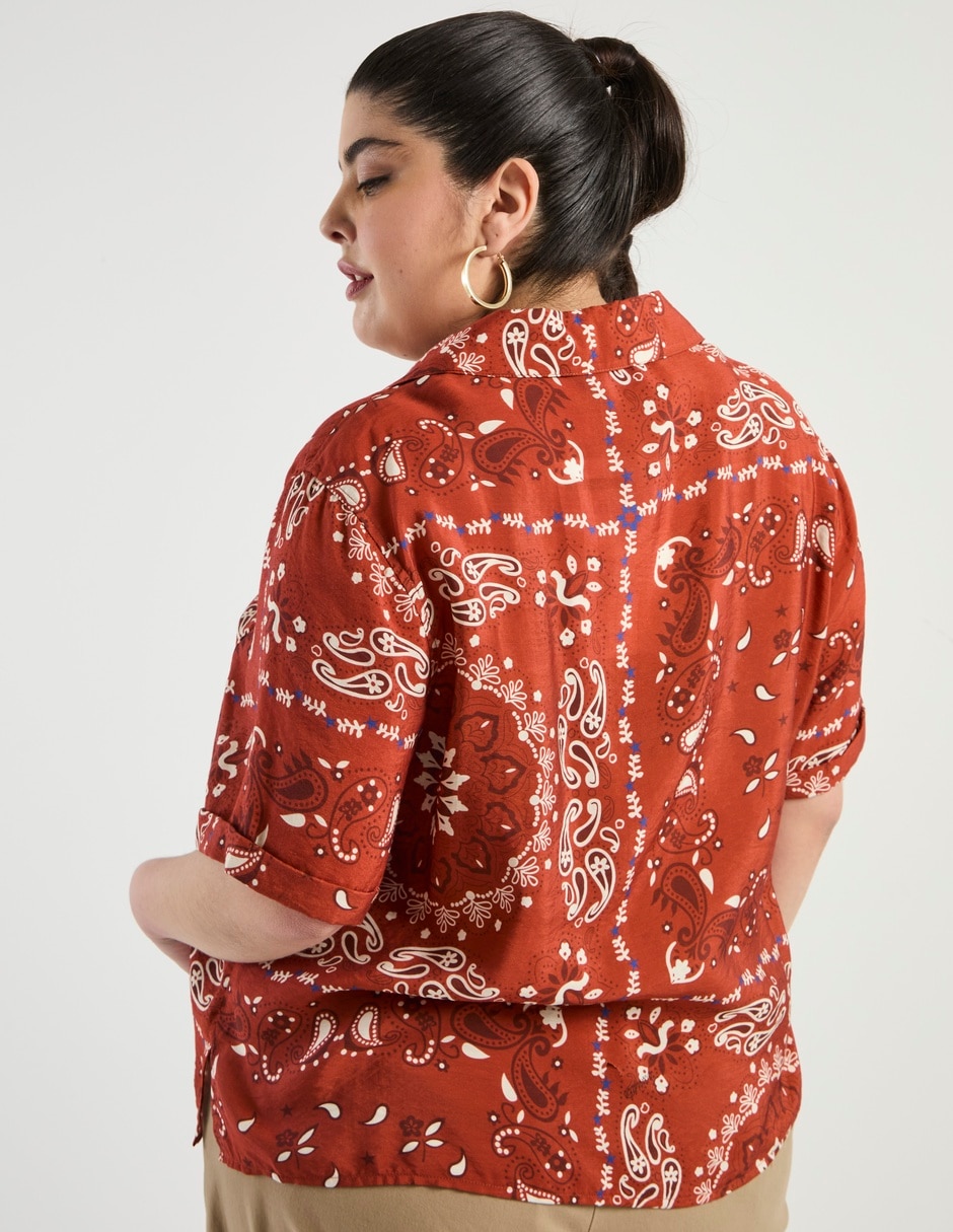 Blusa manga corta para mujer 6