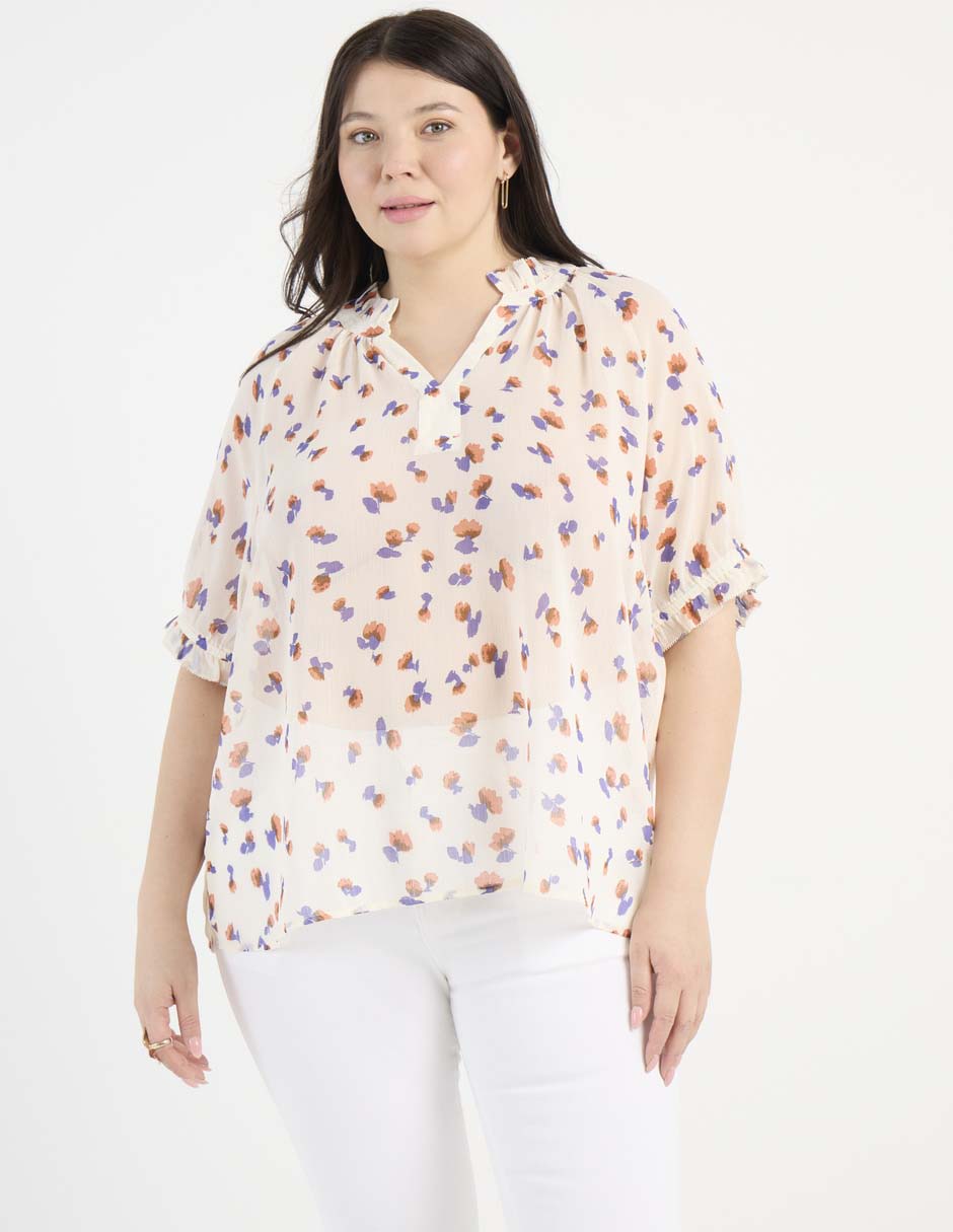 Blusa manga al codo para mujer Blusa manga al codo para mujer