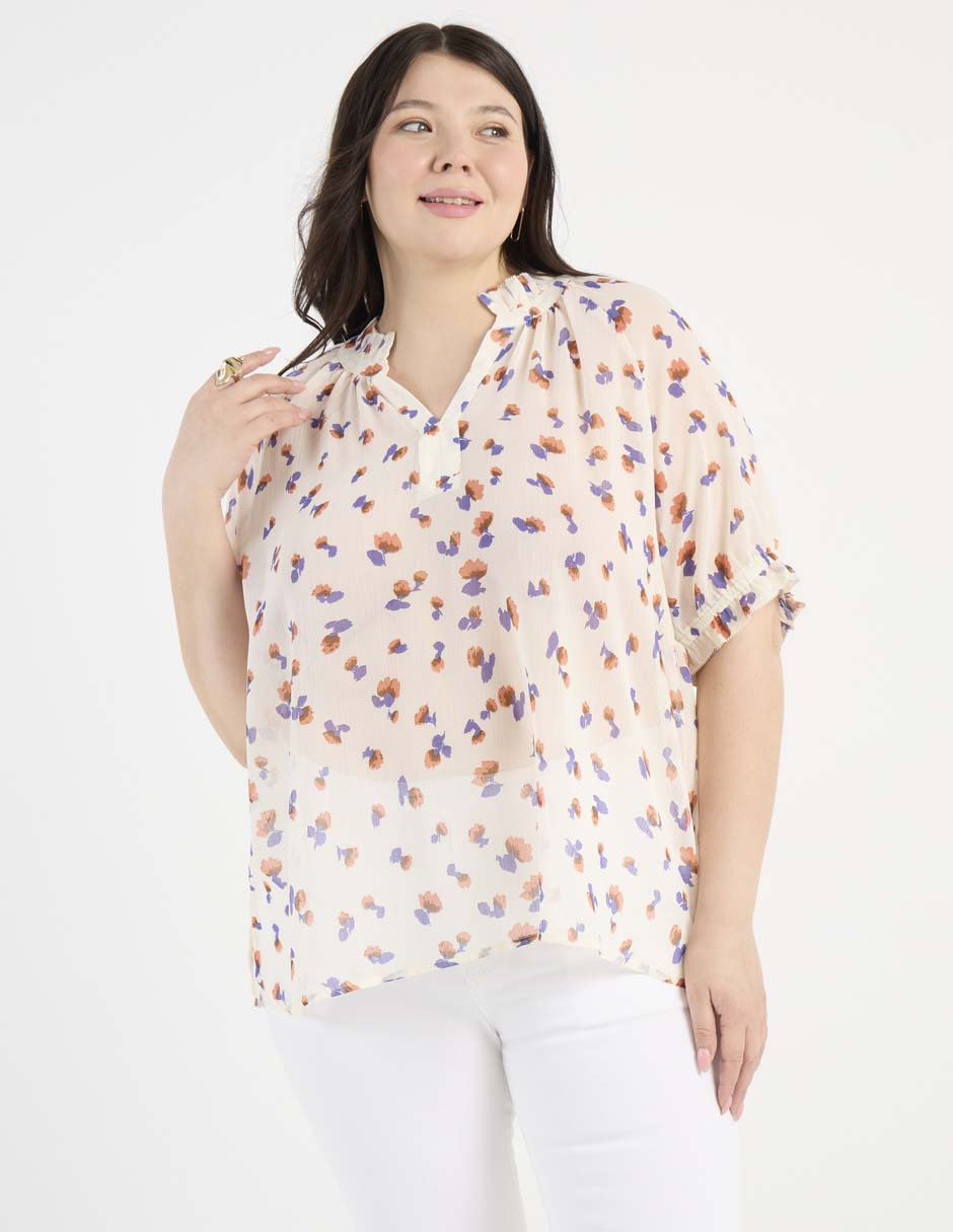 Blusa manga al codo para mujer 2