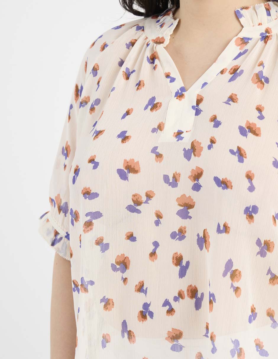 Blusa manga al codo para mujer 5