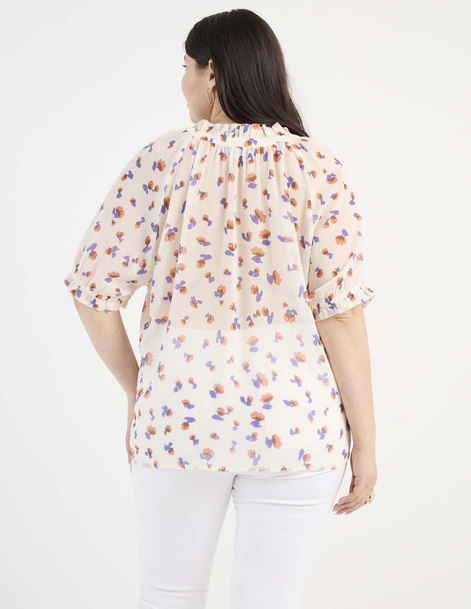 Blusa manga al codo para mujer 6