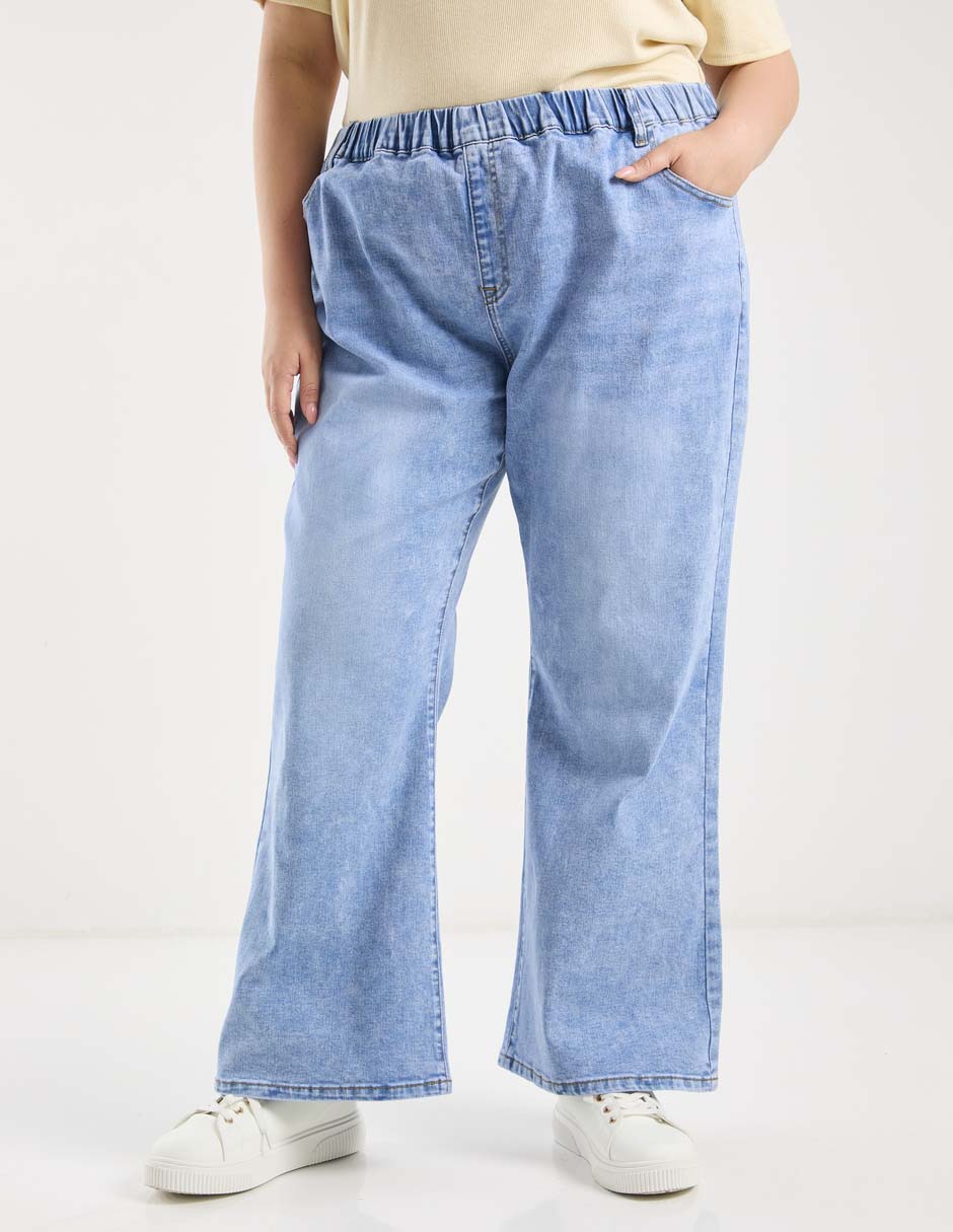 Jeans relaxed amplio cintura media para mujer Jeans relaxed amplio cintura media para mujer