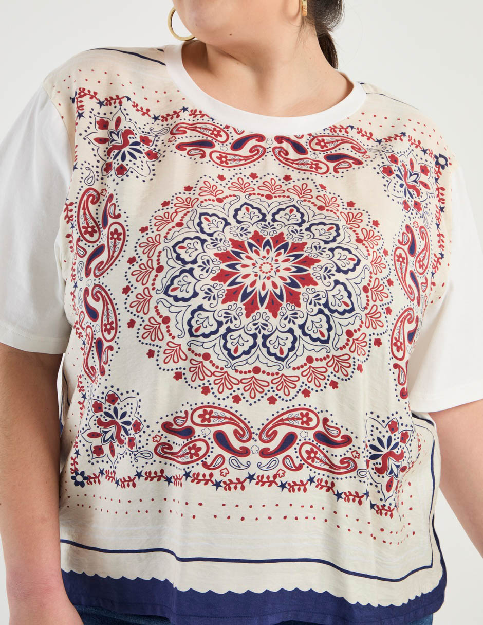 Blusa manga corta para mujer 5
