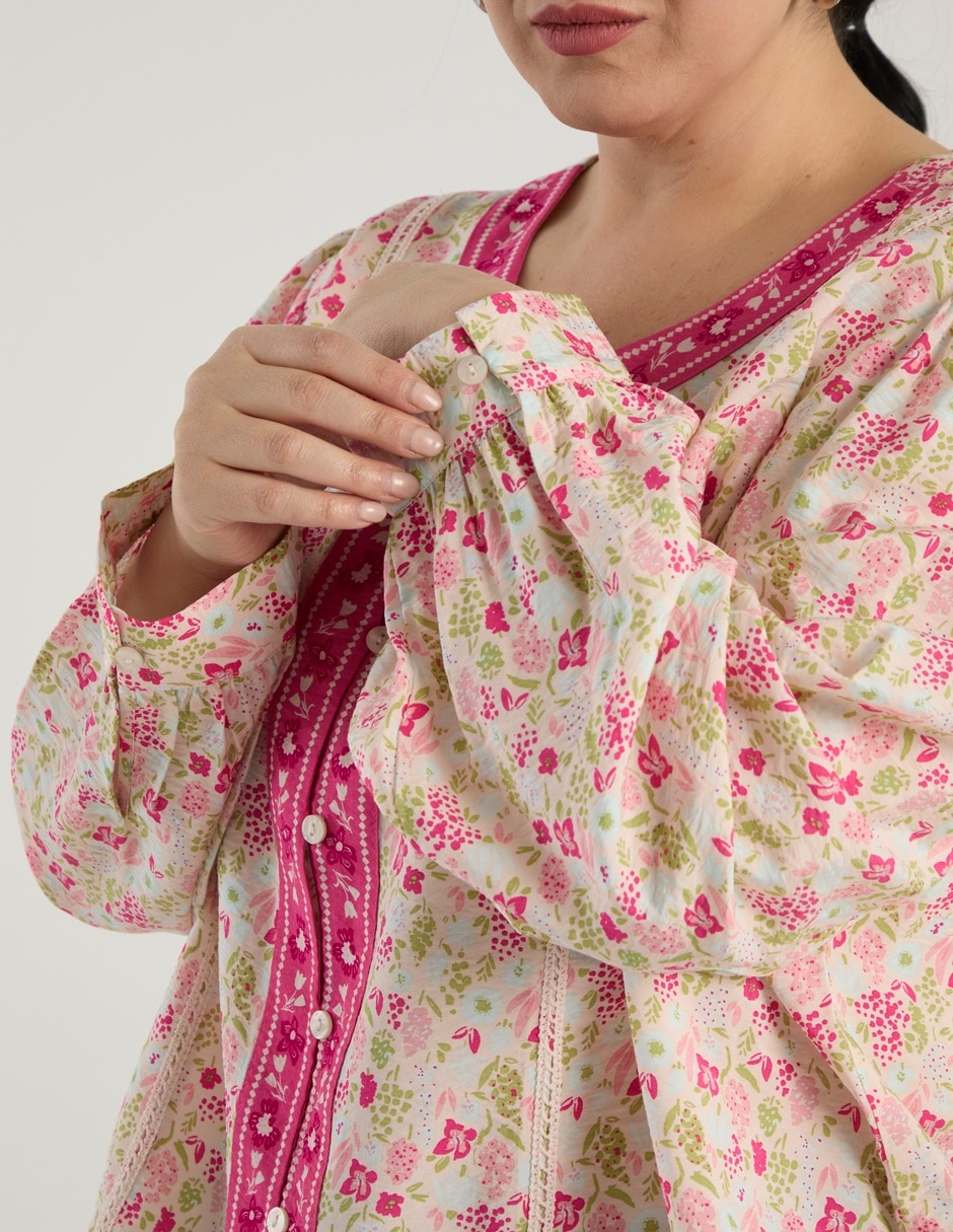 Blusa manga larga para mujer 5