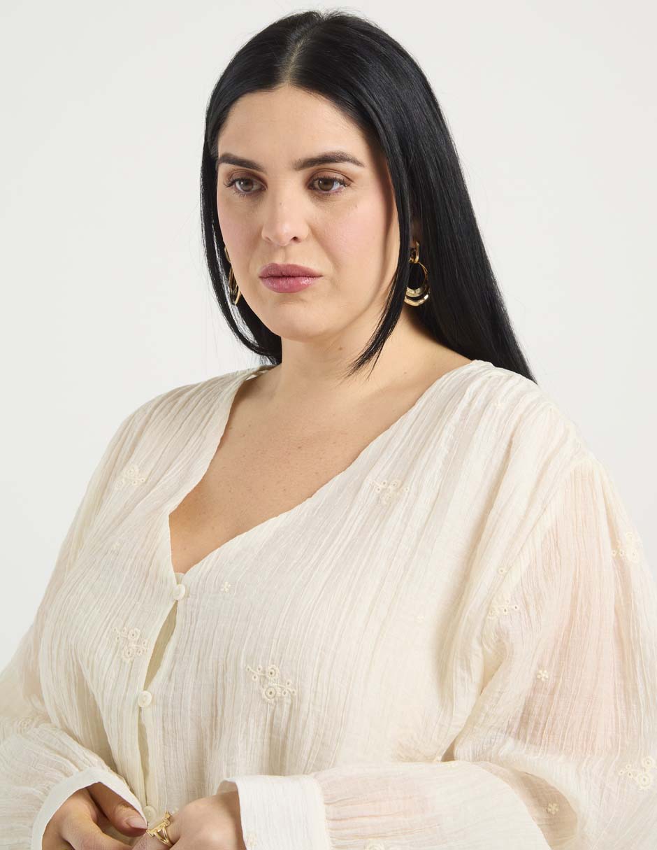 Blusa manga larga para mujer 4