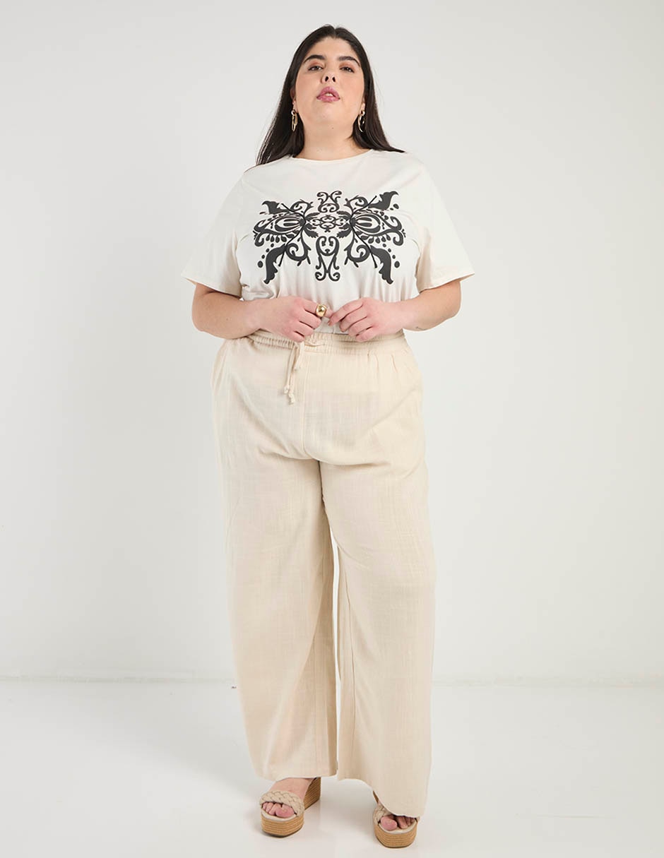 Pantalón relaxed amplio para mujer 3
