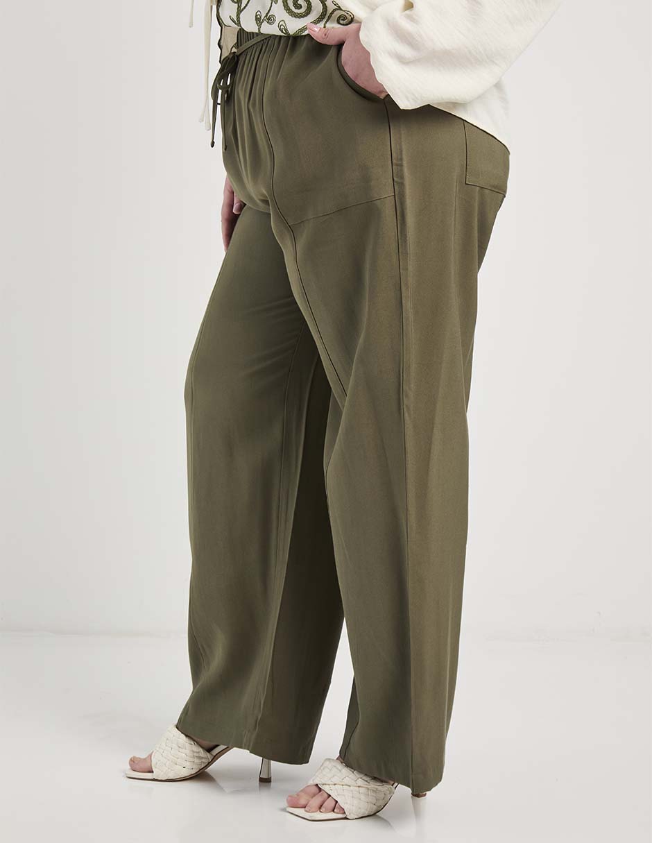 Pantalón relaxed wide leg para mujer 4