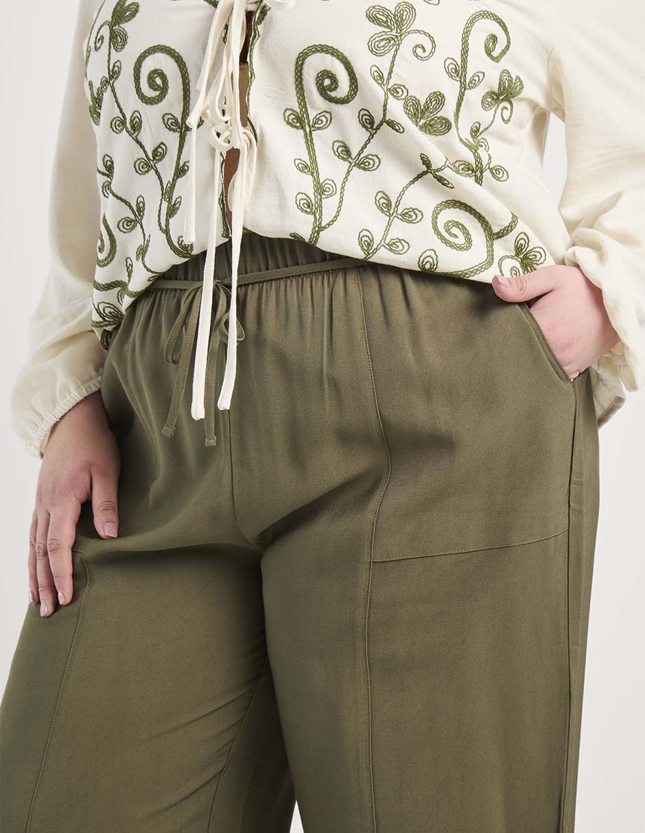 Pantalón relaxed wide leg para mujer 5