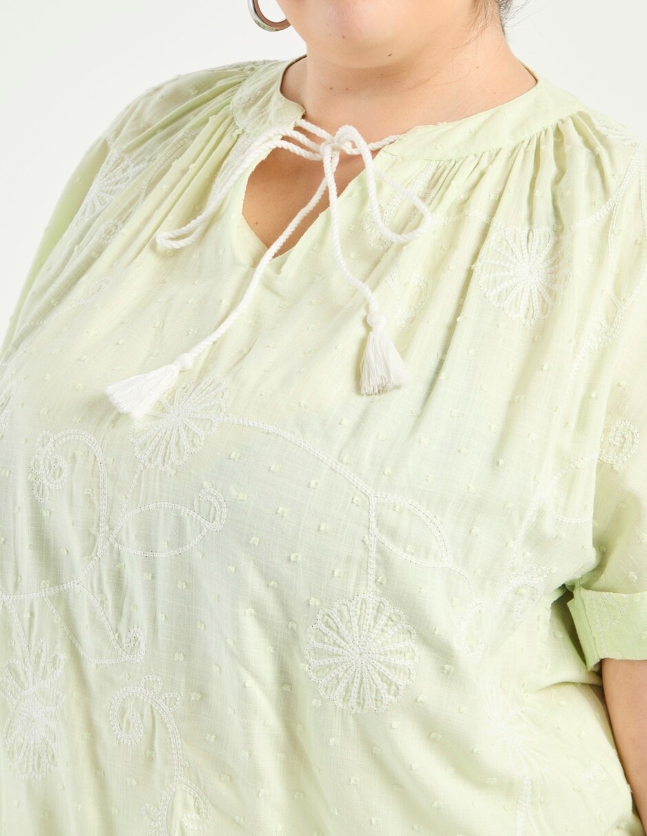 Blusa Weekend Plus manga corta para mujer 4