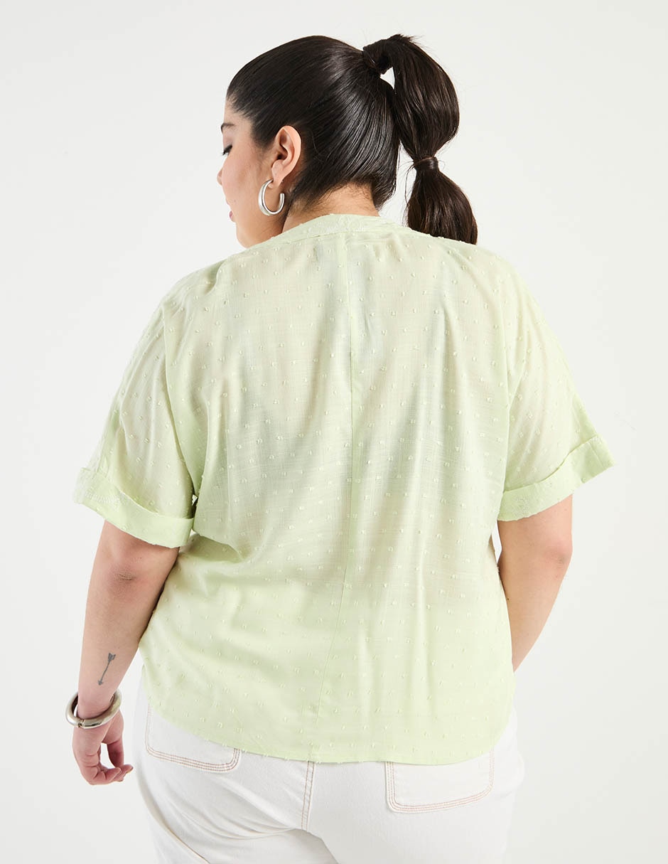 Blusa Weekend Plus manga corta para mujer 6