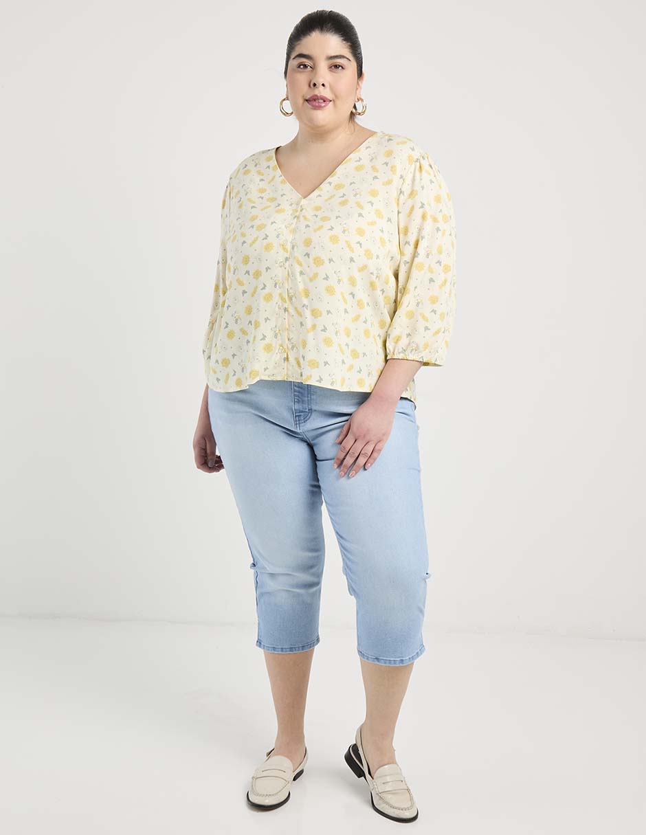 Pantalón capri skinny para mujer 2