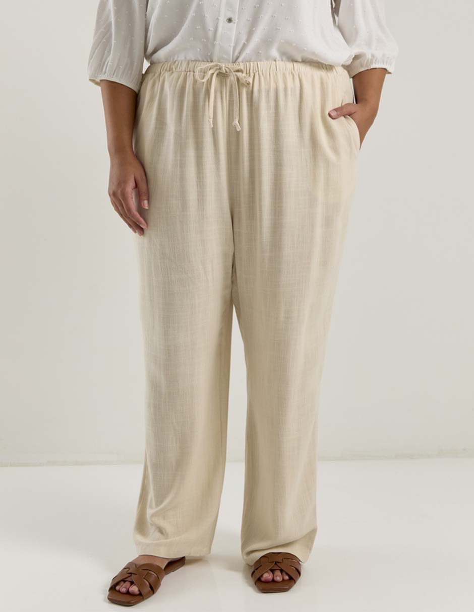 Pantalón relaxed amplio para mujer