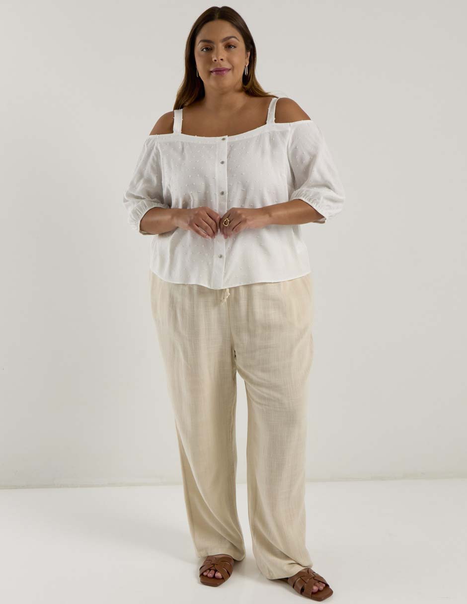 Pantalón relaxed amplio para mujer 3