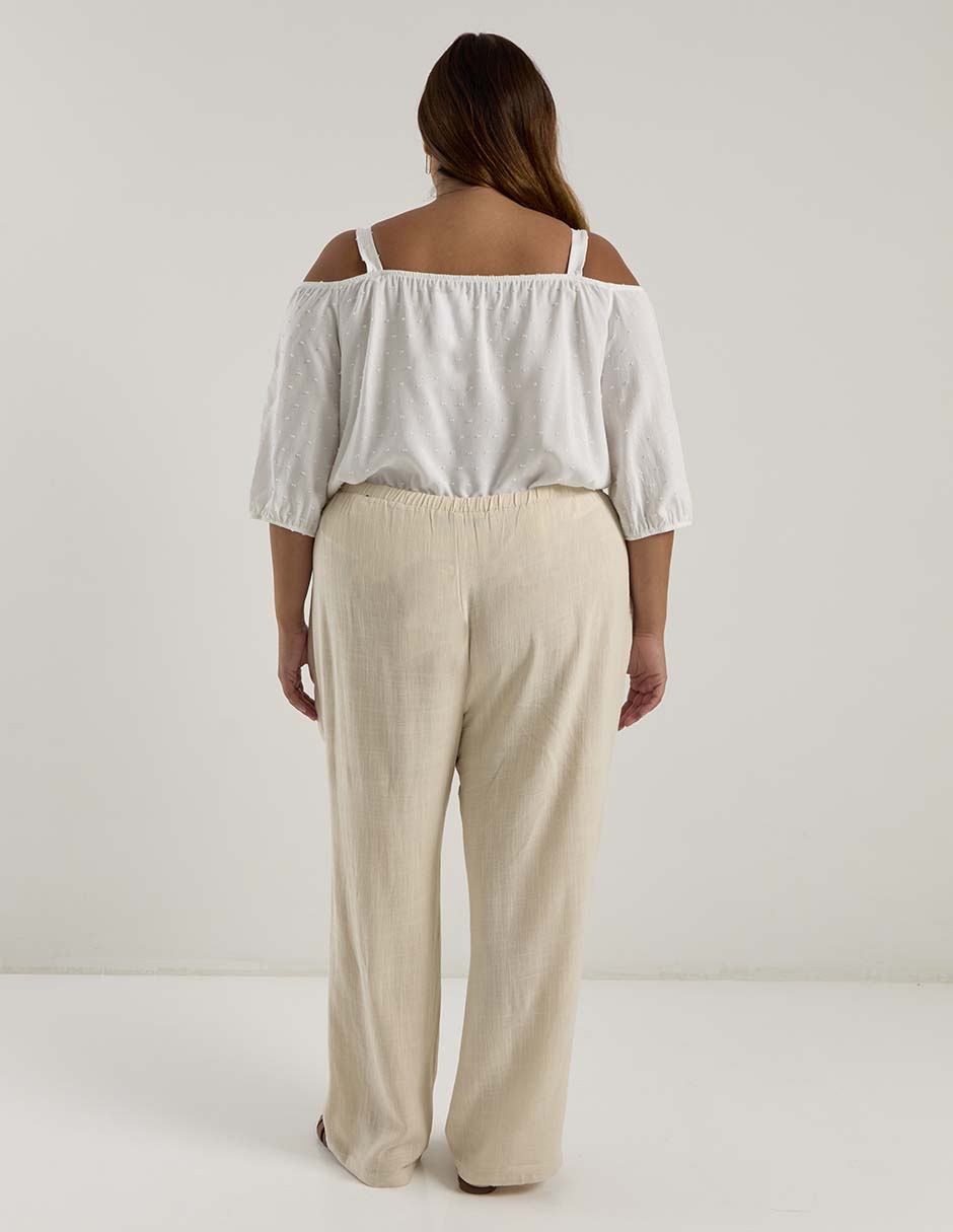 Pantalón relaxed amplio para mujer 6