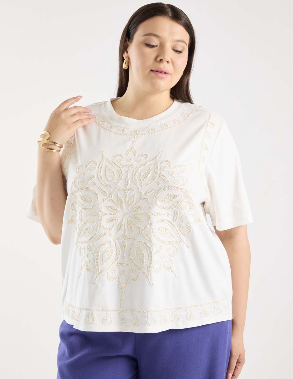 Blusa manga al codo para mujer 2
