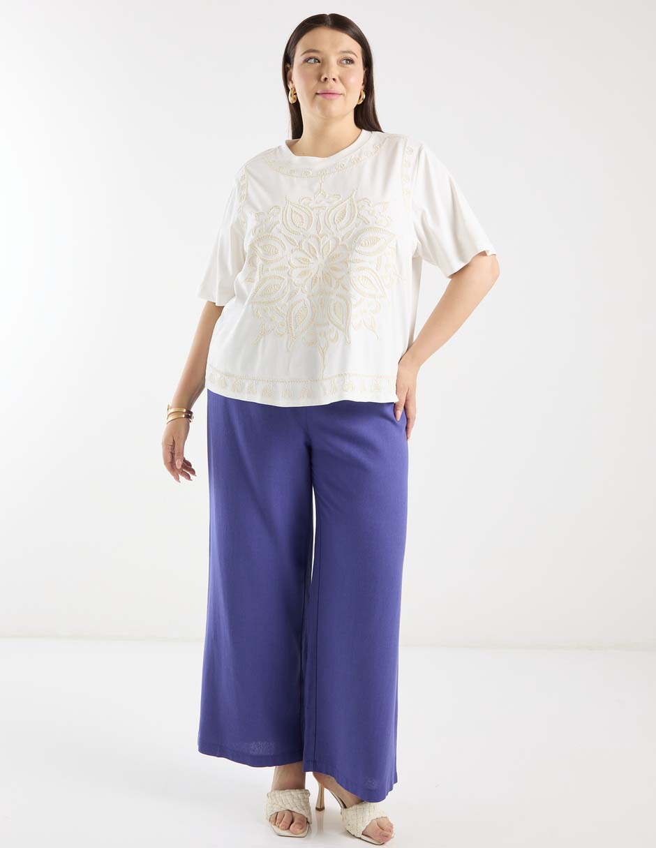 Blusa manga al codo para mujer 3