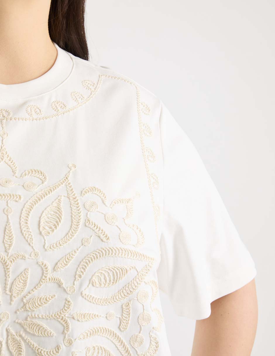 Blusa manga al codo para mujer 4